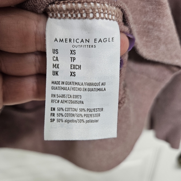 Run DMC American Eagle vintage looking 90s rnb hip hop XS maroon sweater - Picture 3 of 6